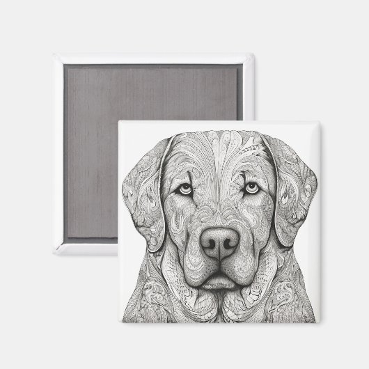Labrador Retriever Magnet (Voorkant / Achterkant)