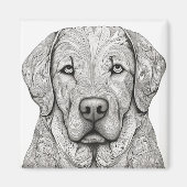 Labrador Retriever Magnet (Voorkant)