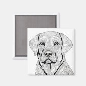 Labrador Retriever Magnet (Voorkant / Achterkant)