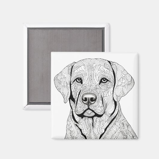 Labrador Retriever Magnet (Voorkant / Achterkant)