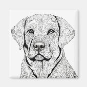 Labrador Retriever Magnet (Voorkant)