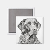 Labrador Retriever Magnet (Voorkant / Achterkant)
