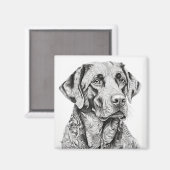 Labrador Retriever Magnet (Voorkant / Achterkant)