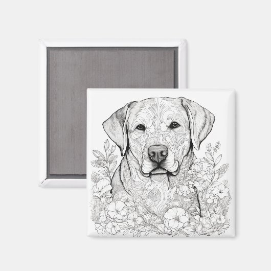 Labrador Retriever Magnet (Voorkant / Achterkant)