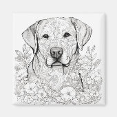 Labrador Retriever Magnet (Voorkant)