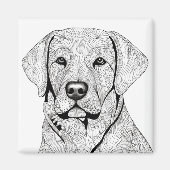Labrador Retriever Magnet (Voorkant)