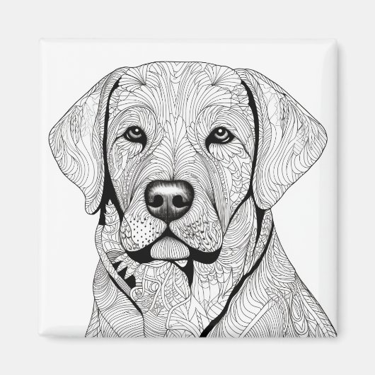 Labrador Retriever Magnet (Voorkant)