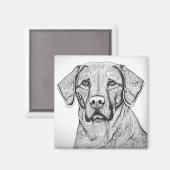 Labrador Retriever Magnet (Voorkant / Achterkant)