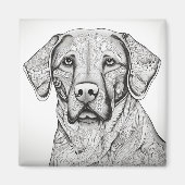 Labrador Retriever Magnet (Voorkant)