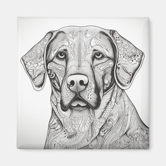 Labrador Retriever Magnet (Voorkant)