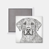 Labrador Retriever Magnet (Voorkant / Achterkant)