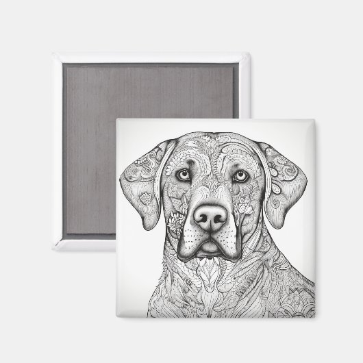 Labrador Retriever Magnet (Voorkant / Achterkant)