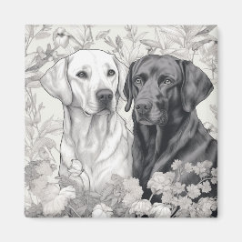 Labrador Retriever Magnet - Twee Honden