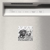 Labrador Retriever Magnet - Twee Honden (Insitu (Vaatwasser))