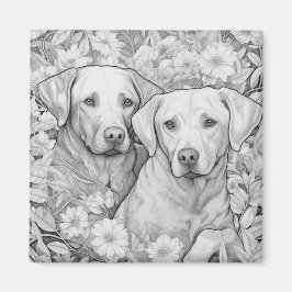 Labrador Retriever Magnet - Twee Honden