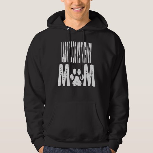 Labrador Retriever Mam Dog Eigenaar Hoodie (Voorkant)