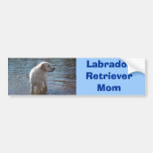 Labrador Retriever mama Bumpersticker (Voorkant)