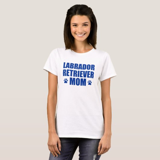 Labrador Retriever mama T-shirt (Voorkant volledig)