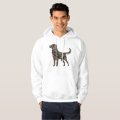Labrador Retriever Mannen Hoodie (Voorkant volledig)