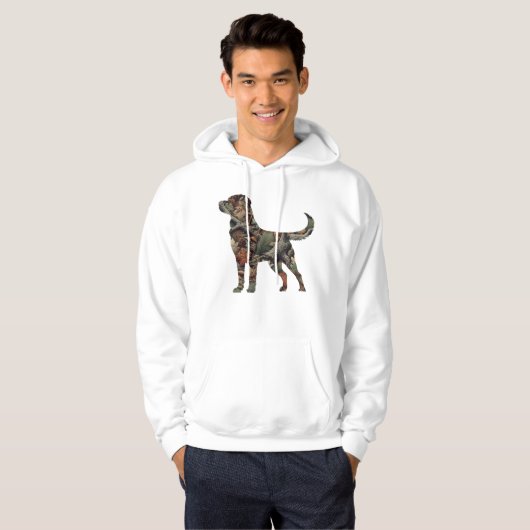 Labrador Retriever Mannen Hoodie (Voorkant volledig)