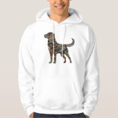 Labrador Retriever Mannen Hoodie (Voorkant)