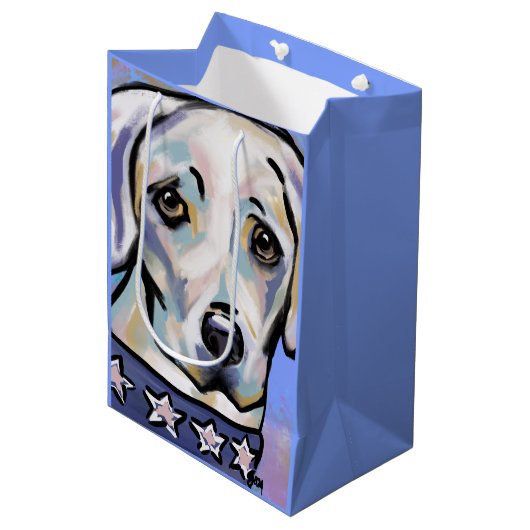 Labrador Retriever Medium Cadeauzakje (Voorkant Gekanteld)