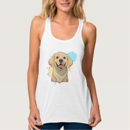 Labrador Retriever meer Splash van kleur Tanktop