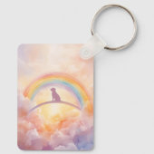Labrador Retriever Memorial Keychain – Rainbow (Achterkant)