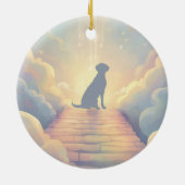 Labrador Retriever Memorial Ornament Rainbow (Achterkant)