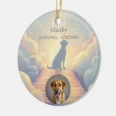 Labrador Retriever Memorial Ornament Rainbow (Links)