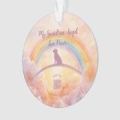 Labrador Retriever Memorial Ornament – Rainbow (voorkant)