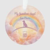 Labrador Retriever Memorial Ornament – Rainbow (voorkant)