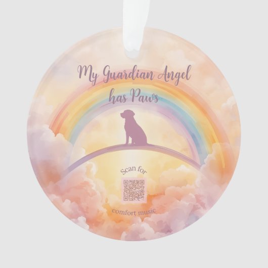 Labrador Retriever Memorial Ornament – Rainbow (voorkant)