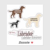 Labrador Retriever mengelmoes Sticker (Vel)