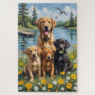 Labrador Retriever Merenoever Weide Kunst Legpuzzel