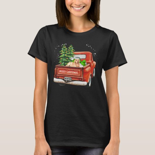 Labrador Retriever Merry Christmas Lab T-shirt (Voorkant)