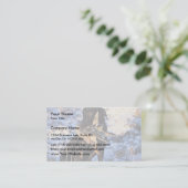 Labrador Retriever met Drake Mallard Visitekaartje (Staand voorkant)