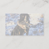 Labrador Retriever met Drake Mallard Visitekaartje (Achterkant)