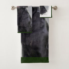 Labrador Retriever met Kerstmis Bad Handdoek