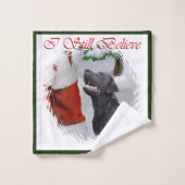 Labrador Retriever met Kerstmis Bad Handdoek (Wasdoekje)