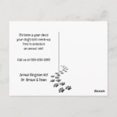 labrador retriever met stethoscoop briefkaart (Achterkant)