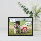 Labrador Retriever met verjaardagswensen Briefkaart (Staand voorkant)