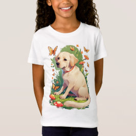 Labrador Retriever met vlinders T-shirt