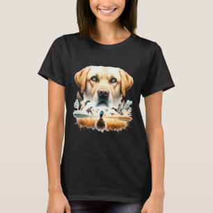 Labrador Retriever met wilde eenden die op eend ja T-shirt