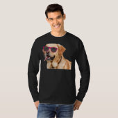 Labrador Retriever met zonnebril T-shirt (Voorkant volledig)
