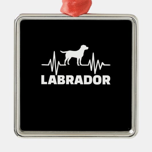 Labrador Retriever Metalen Ornament (Voorkant)