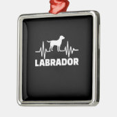 Labrador Retriever Metalen Ornament (Links)