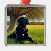 Labrador Retriever Metalen Ornament (Voorkant)