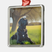 Labrador Retriever Metalen Ornament (Links)