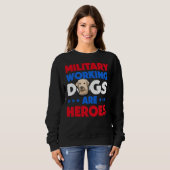 Labrador Retriever Militair Werken Trui (Voorkant volledig)